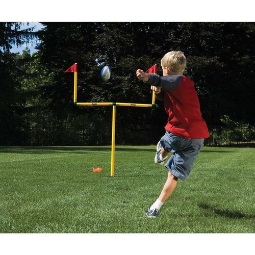 Franklin Sports Youth Football Goal Post Set - Kids Football Easily Adjustable Field Goals - Includes 2 Goal Posts - Perfect for Ages 4+ Backyard Play