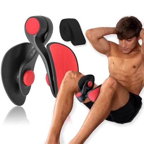 35lb Pelvic Floor Exercise Devices Inner Thigh Kegel Exerciser Pelvic Floor Muscle Workout Equipment Train for Home Hip Under Desk Exercise Men Women Black with Band