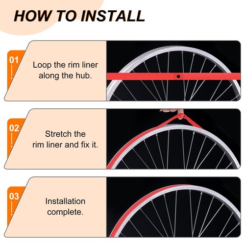 HARFINGTON 2pcs Bicycle Rim Strip 26" x 20mm PVC Bike Tire Liner Bicycle Wheel Rim Tape Inner Tube Tape Anti-Scratched Guard Cushion Pad Protector for Road MTB Mountain Bike
