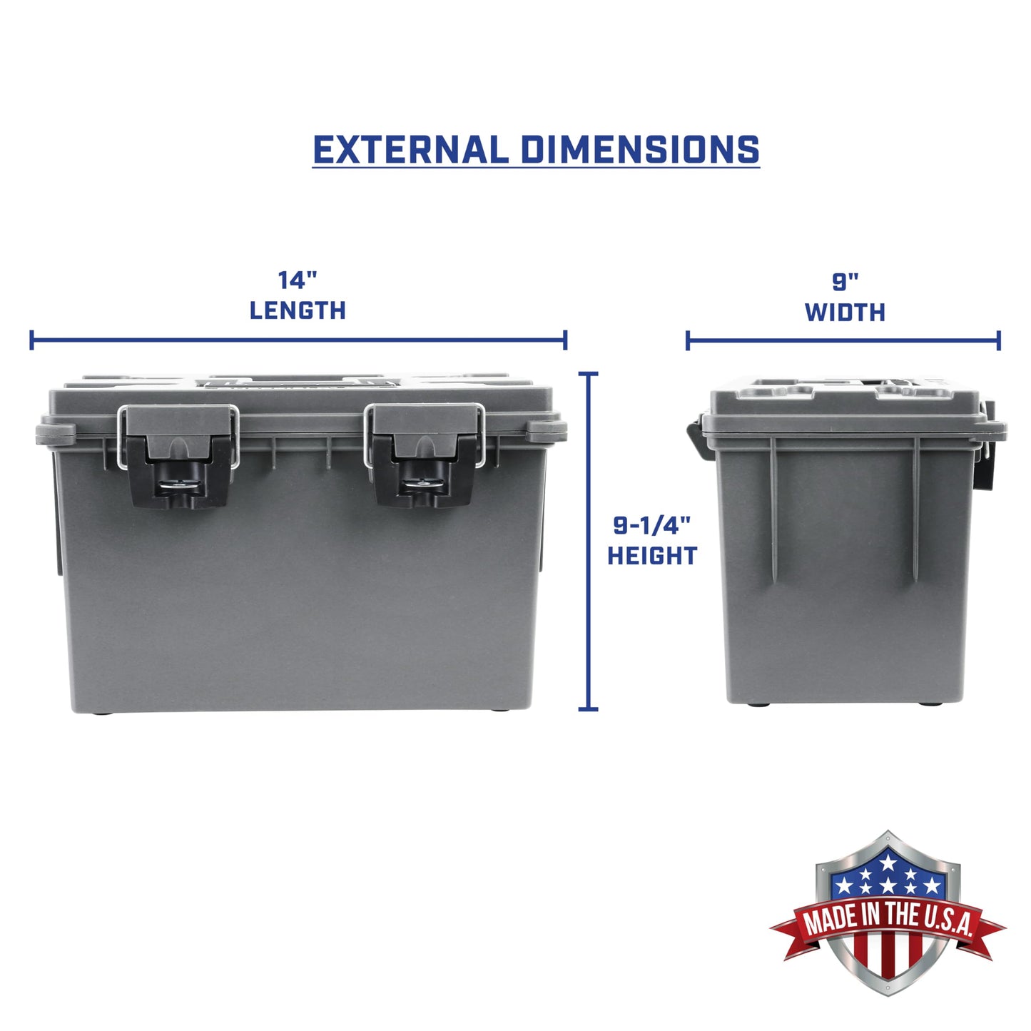 Sheffield 12766 XL Storage Bins With Lids, Stackable Storage Bins, Lockable Containers with Lids, Plastic Containers for Home, Classroom, and Dorm