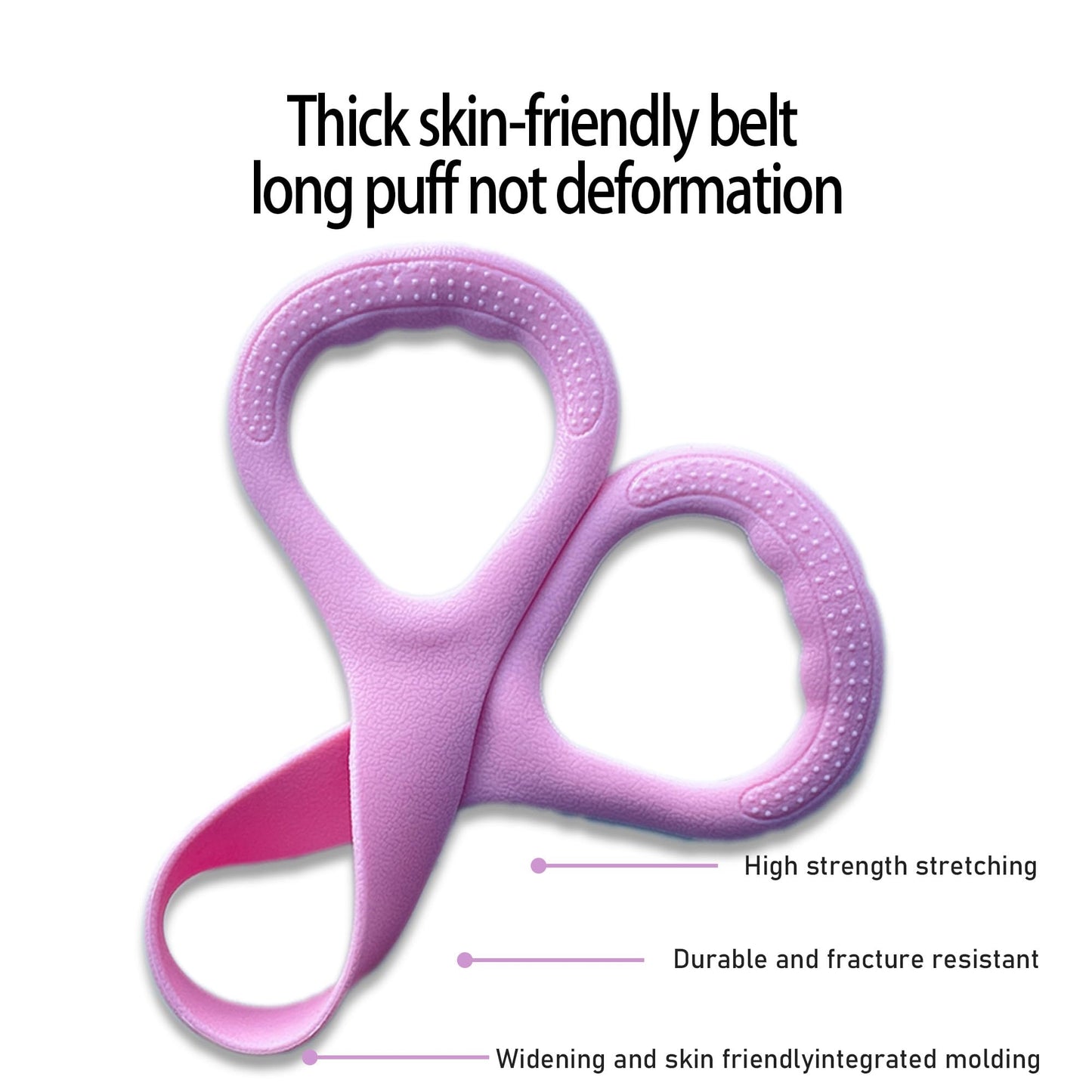 Nzwnxdtq Figure 8 Resistance Band with Handles, Elastic Bands for Working Out,Arm,Back,Shoulder Training Elastic Ropes,Exercise Equipment for Yoga, Pilates,Physical Therapy Stretching (Pink)