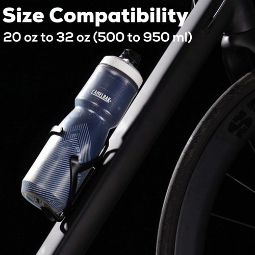 Corki Cycles Bike Water Bottle Holder Right Side Load Water Bottle Cage for Road, MTB, Gravel Bicycle Black 2-Pack