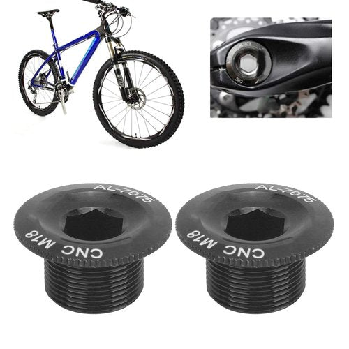 POCREATION Crank Arm Bolts, Mountain Aluminum Alloy Screw Fixing, Crankset Fixation for Prowheel Hollow Integrated Crankset (Black)