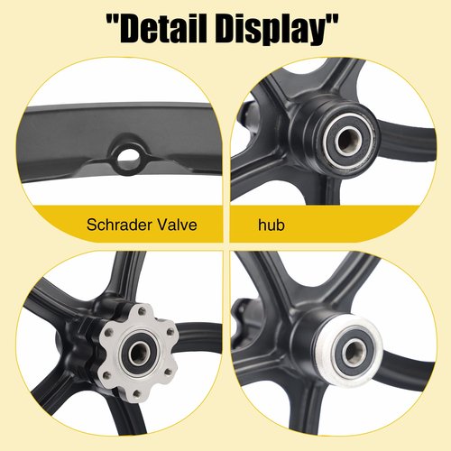 MEGHNA Bike Wheelset 5 Spokes Lightweight Aluminium 20 inch Integrated Wheel Compatible with 6 Bolt Disc Brake Single/6-11 Speed Thread Freewheel Hub for Kids Bike Mountain Bike BMX Folding Bike