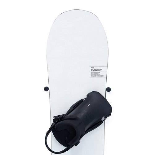 Arkorus [NEW] (4 PCS) Snowboard Wall Mount Storage – Damage-Free Snowboards Hanger, Modern Floating Vertical Rack, Clip Hook Holder to Securely Store, Hang and Display Snow Boards, Gear Organizer