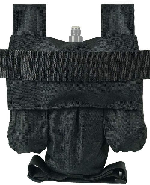 Maddog Entry Level Paintball Harness Pod Pack Belt with HPA CO2 Tank Holder Pouch - 2+1