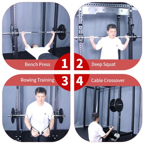 CONBUT Power Rack Attachments for Workout Equipment Home Gym and Cable Machine, Smith Machine Attachments for Bench Press Squat Weight Lifting LAT Pulldown Cable Crossover