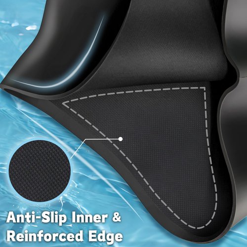 VegoVia Extra Large Swim Cap for Braids and Dreadlocks, Women Swimming Cap Waterproof for Black Women Adult Men Locs Long Hair Keep Hair Dry, Cover Ear Silicone Swim Hat for Bathing Pool