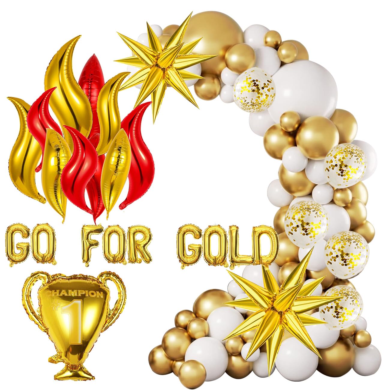2026 Soccer Party Decorations Kit,World Soccer Party,Champion Foil Balloons,Go For Gold Balloon Party Decor,2026 Soccer Football Party Supplies,2026 Sports Birthday Game Football Party Decorations