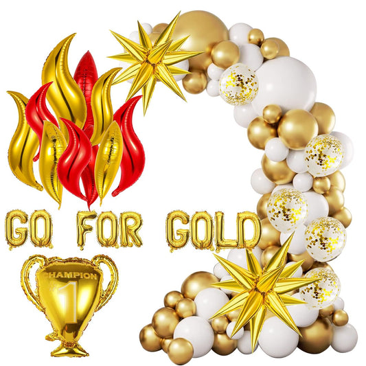 2026 Soccer Party Decorations Kit,World Soccer Party,Champion Foil Balloons,Go For Gold Balloon Party Decor,2026 Soccer Football Party Supplies,2026 Sports Birthday Game Football Party Decorations