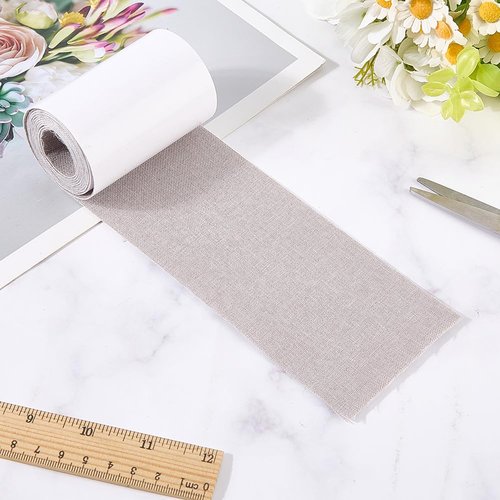 CRASPIRE 60 x 3 Inch Tent Repair Tape Waterproof Canvas Patch Self-Adhesive Fabric Light Grey Outdoor Gear Patches for Repairing Boat Covers Tents Sofas Patio Umbrellas Lounge Chairs Clothing Car Seat