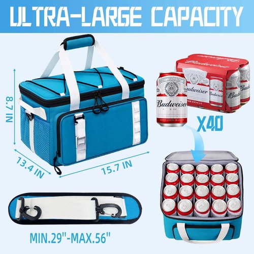Waterproof Paddle Board Cooler, Cooler Deck Bag with Top Mesh Pocket,Premium Paddle Board Accessories, Paddleboard Sup Cooler Bag for Beach Outings, Camping Trips, Kayaking, Travel & Outdoor Parties