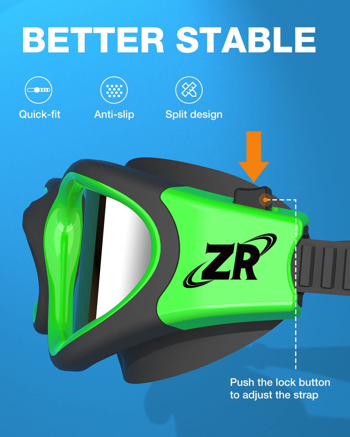 ZIONOR Swim Goggles, Upgraded G1 Polarized Swimming Goggles Anti-Fog for Adult Men Women B9 (Polarized + Mirror Silver)