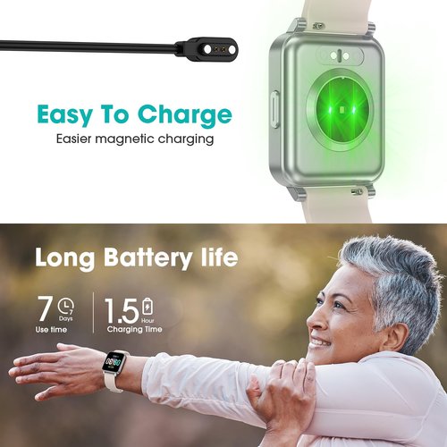 Pedometer Watch Senior Friendly No App/Phone Required, Waterproof Fitness Tracker Watch with Step Counter Calories/Sleep Tracker for Walking Running for Men Women