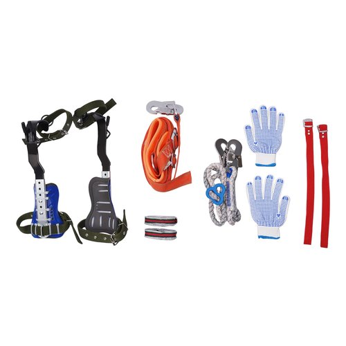 NeNchengLi Tree Climbing Spikes for Tree Work Adjustable Tree Climbing Gear Set, Arborist Tree Climbing Equipment with Belt for Climbing Tree Picking Fruit Outdoor Jungle Survival Sport (Dark blue)