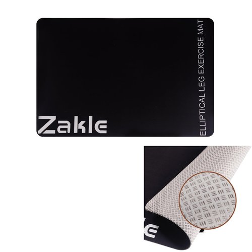 Zakle Non-Slip Mat for Ellipse Leg Exerciser, Under Desk Elliptical Machine Workout Mat, Ellipse Exercise Mat for Electric Seated Foot Pedal Exerciser, Stability & Floor Protection