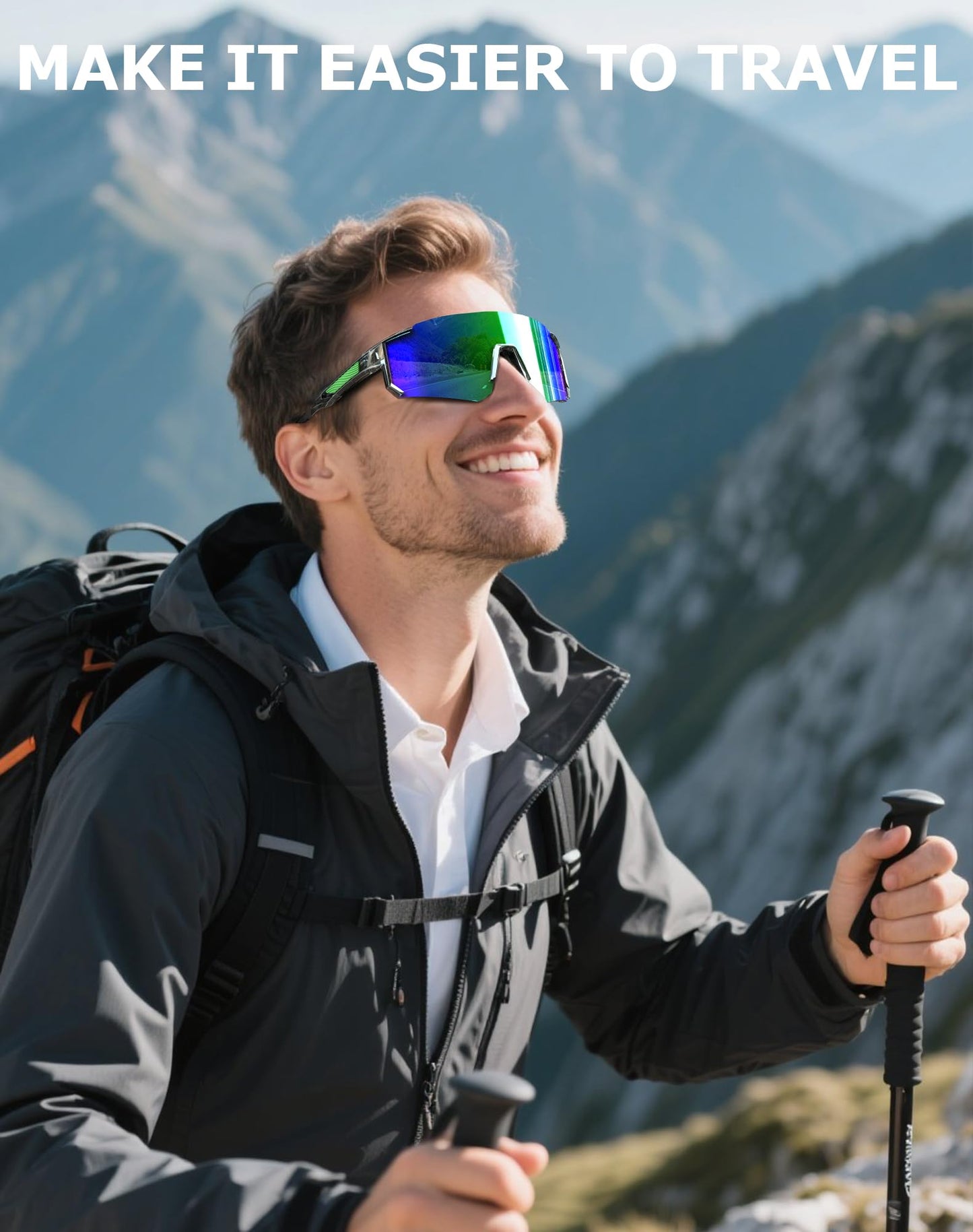 KALIYADI Polarized-Sunglasses-Men Sports Mens-Sunglasses Women: Sun Glasses with UV400 for Running Cycling Golf Fishing