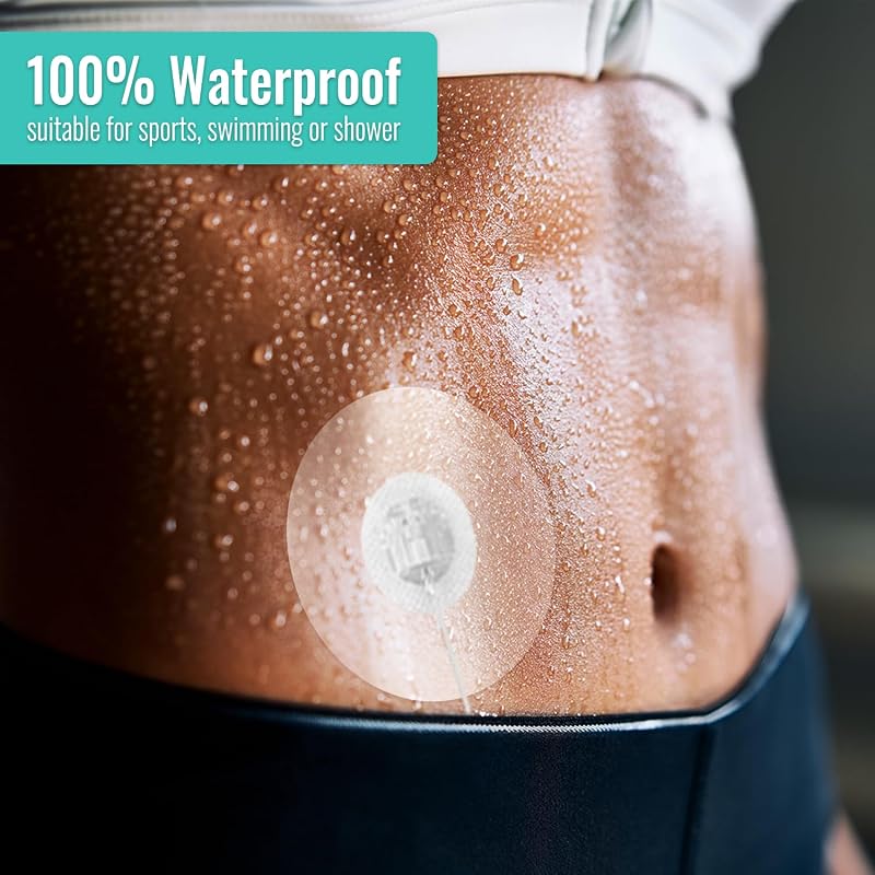 Round Patch 0.8-Inch CGM & Insulin Pump Adhesive Patches, 40 Count – Waterproof & Breathable (Variation: Round Pump Patch+40 Count)