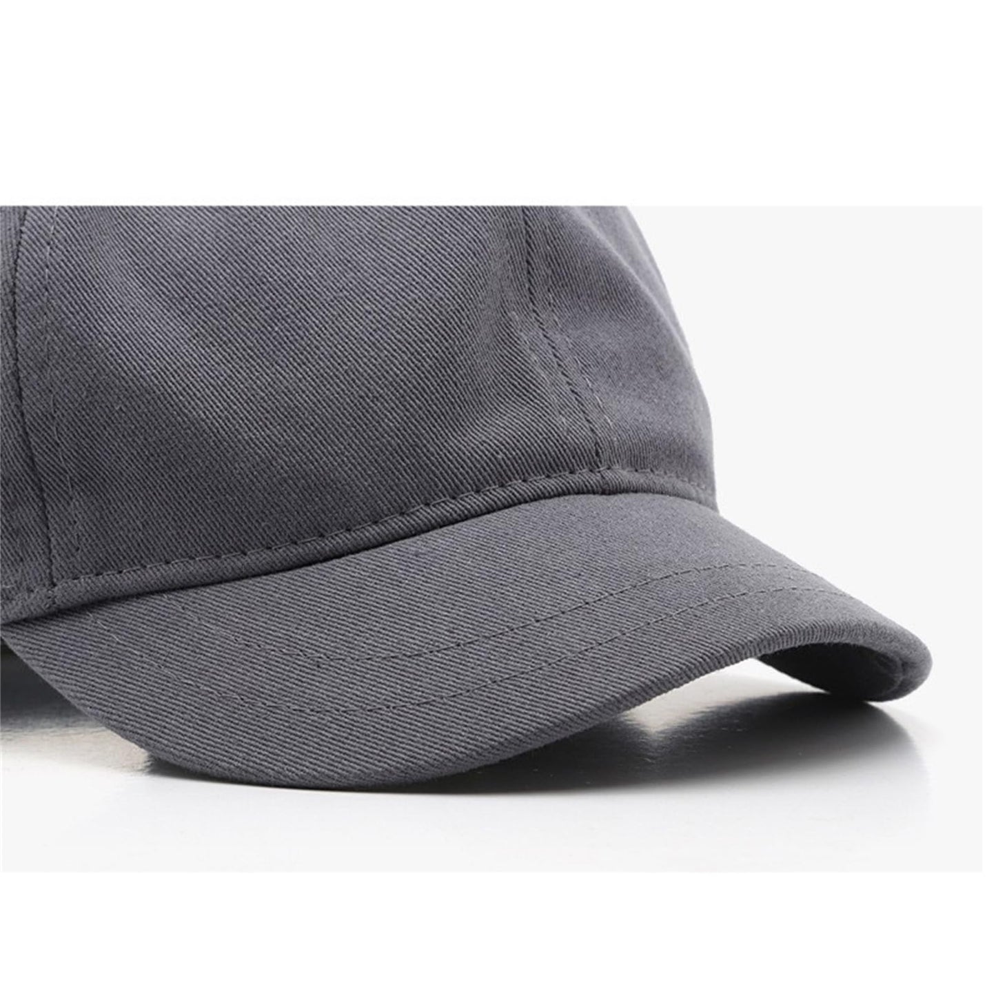 talajee Short Brim Unconstructed Soft Cotton Plain Baseball Cap Adjustable Washed Low Profile Dad Hat for Men Women (US, Alpha, One Size, Black)