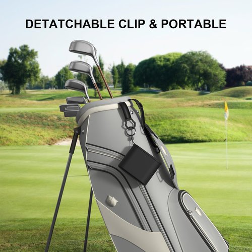 Golf Club & Ball Cleaner Bag - Detachable Clip, Silicone Golf Club Cleaner Cleans Grooves - Golf Ball Washer Easy to Clean - Golf Club Bag Accessories