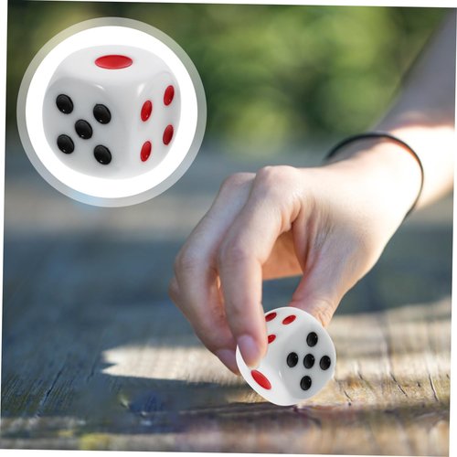 CIYODO 2Pcs Large Dice Funny Game Props for Parties Home Bar Entertainment Lightweight Portable Dice Accessories for Board Game Replacement
