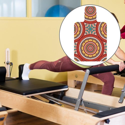 kowaku Pilates Reformer Mat Workout Cover Towel Pad Pilates Mat for Reformer Gym Exercise Mat 56cmx96cm Strength Training Non Slip Mats, Style B