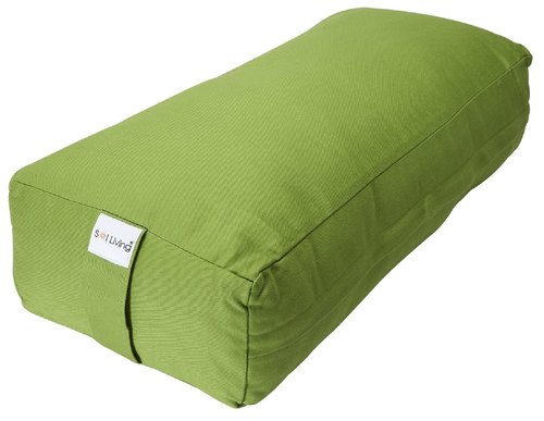 Sol Living Yoga Bolster Pillow Rectangular Meditation Cushion Cotton Meditation Accessories for Restorative Yoga Meditation Pillow Yoga Pillow Firm Body Pillow Bolster Pillow for Legs Removable Cover