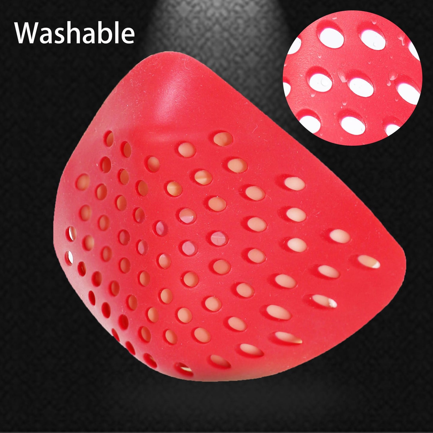2 Pack 3D Face Shell Inner Bracket - Red Comfortable Face Shell for Mask Support - Silicone Face Shell for Cosplay - Spider Lower Half Face Protection for Airsoft/Paintball