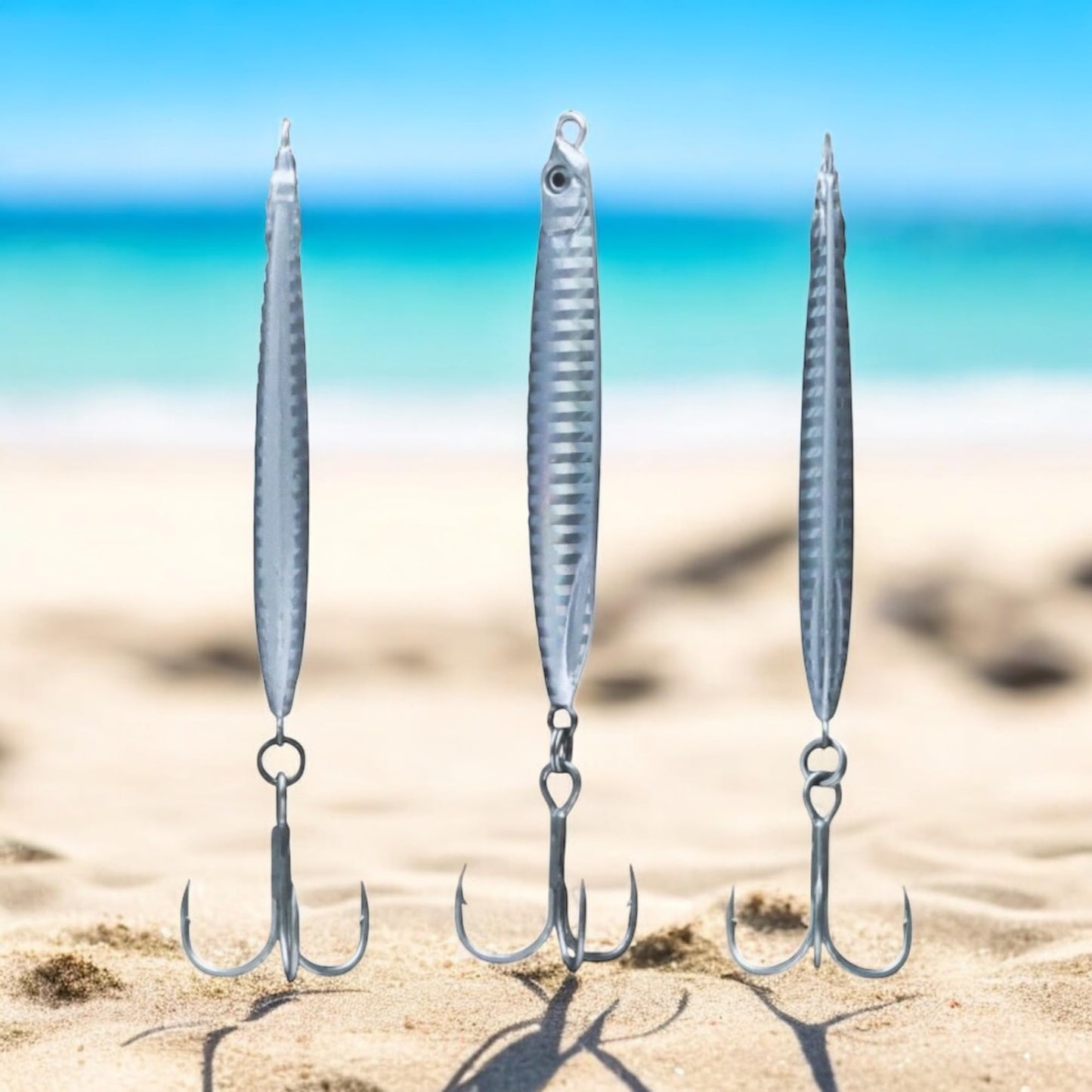 Navicatch Saltwater Fishing Lures Fishing Jigs Fishing Spoons for Striped bass, Pompano, Spanish Mackerel，Bluefish,Metal Jigging, Diamond Jigs Silver 3pcs. 1 2/5oz+1 4/5oz+ 2oz Premium to Choose