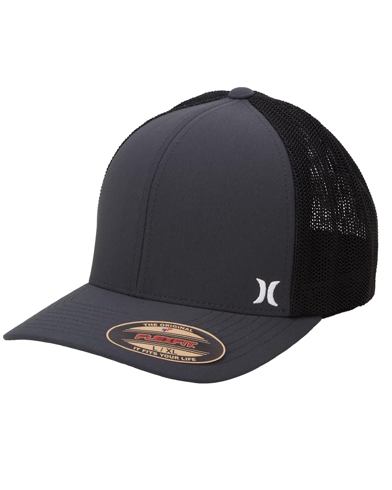 Hurley Mini Icon Mesh Fitted Trucker Cap Anthracite Large XL