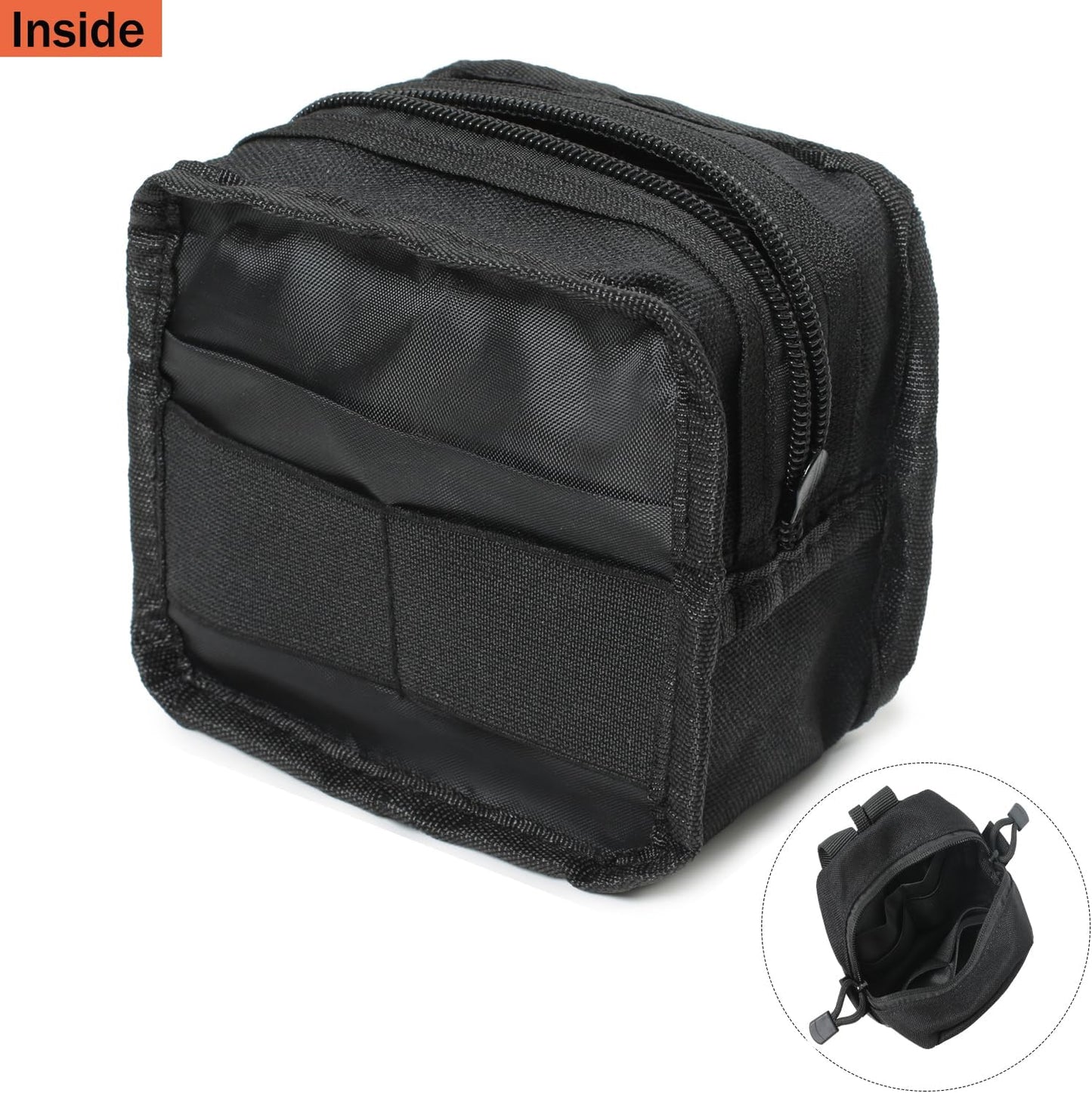 2 Pack Mini Tactical Molle Compact Ammo Pouch - General Purpose Admin Pouches Small Admin Molle Pouches EDC Tool Utility Multi-Purpose Waist Belt Pouch