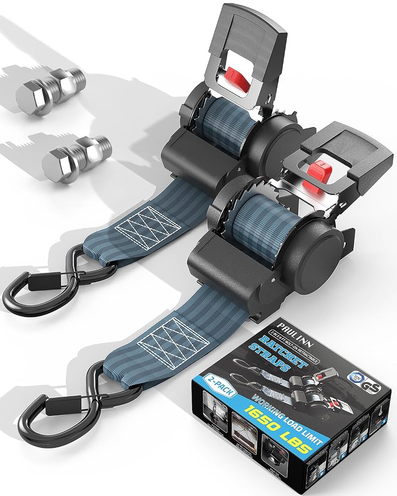 Retractable Ratchet Straps 2