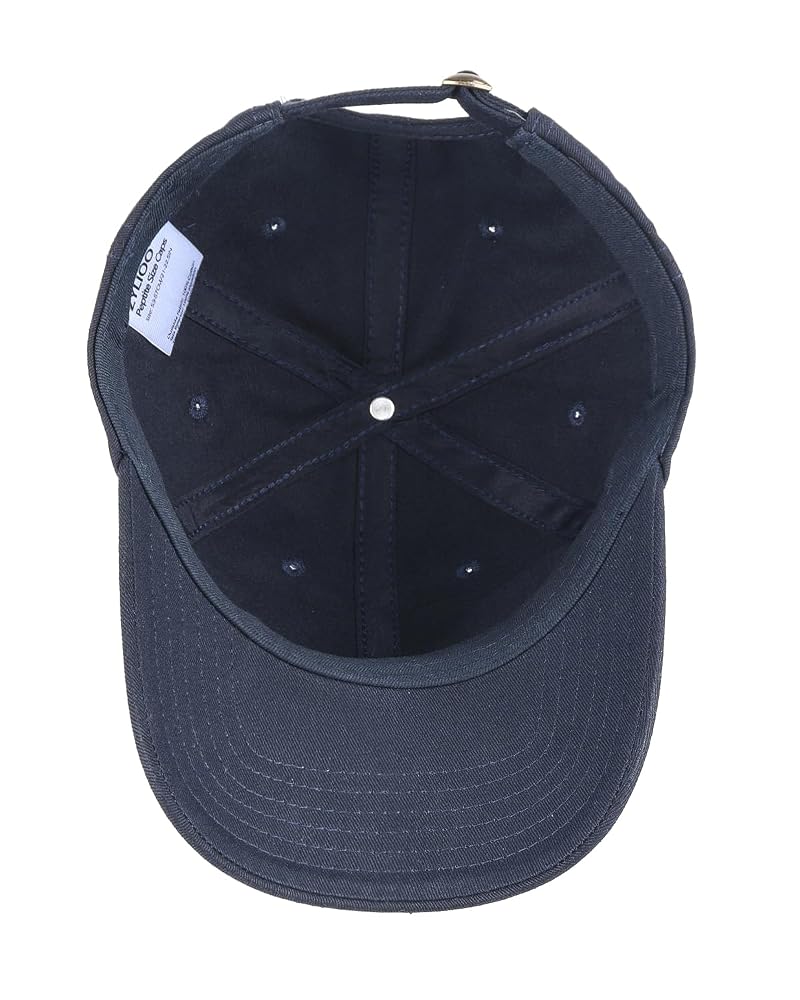 Small Baseball Cap for Adults - Navy Blue, Adjustable Unstructured Dad Hat (55-57cm), For Men & Women