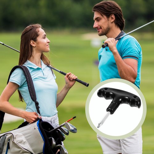 EupHHonycs Golf Wrench Tool Stainless Steel Adjustable Golf Driver with Plastic Handle Golfs Head Adjustment Tool for Club Driver Shaft Adapter Torque (Black)