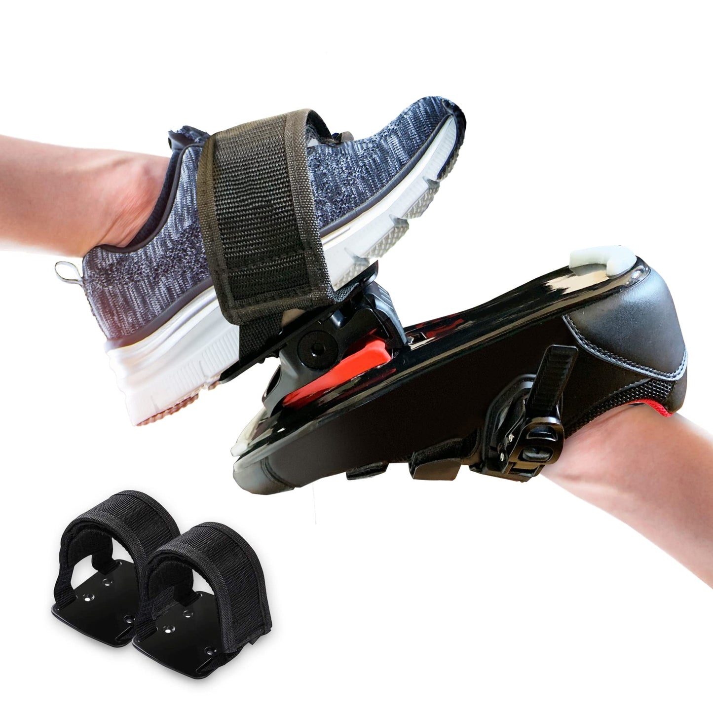 SELINA® Toe Cages for Peloton Bike & Bike+ Pedals - Ride with Sneakers | Look Delta Pedal Converter | Aviation Aluminum | Fits All Peloton Bikes