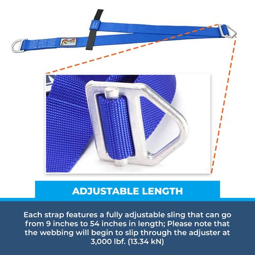 Rock-N-Rescue Pick Off Strap - Mountaineering and Rock Climbing Accessories, Firefighting and Rescue Gear, Adjustable Sling, Customizable Length