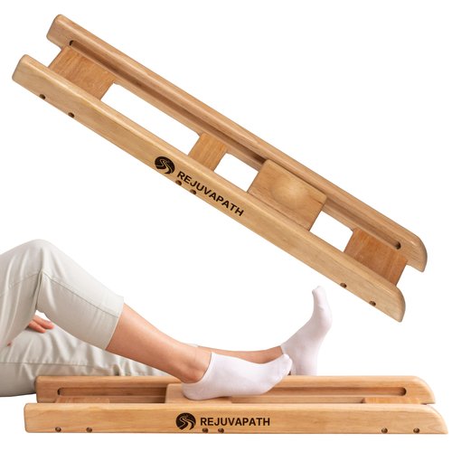 RejuvaPath Knee & Hip Rehab Glider – Physiotherapy Equipment for Stroke Rehab, Recovery Aids, Slide Board for Post-Surgery & Injury – Lightweight Oak Design, Improves Mobility & Circulation