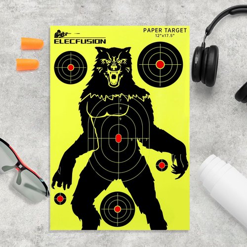 Shooting Targets, Pack 12X17.5 inch Paper Targets for Shooting Range, Suitable for Hunting (25 Pack)
