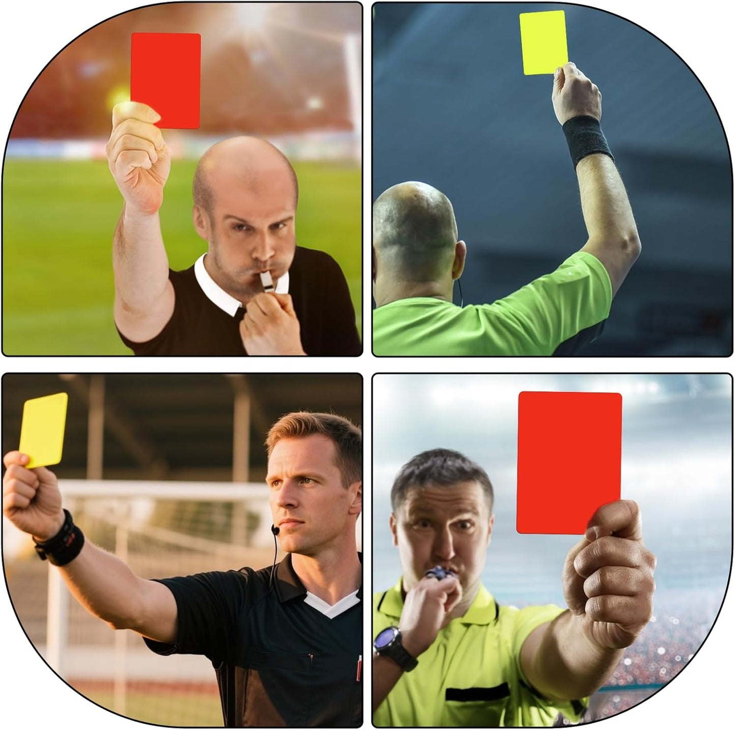 10Pcs Professional Warning Cards Red Yellow Cards Soccer Referee Card Warning Judge Referees Scorebook Referees Accessory Warn Ejection Card for Sport Competition