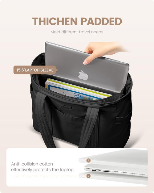 LOVEVOOK Tote Bag for Women,Lightweight Gym Tote Bag with Zipper,Work Tote with Laptop Pocket,Nurse Dance Yoga Bag for Travel