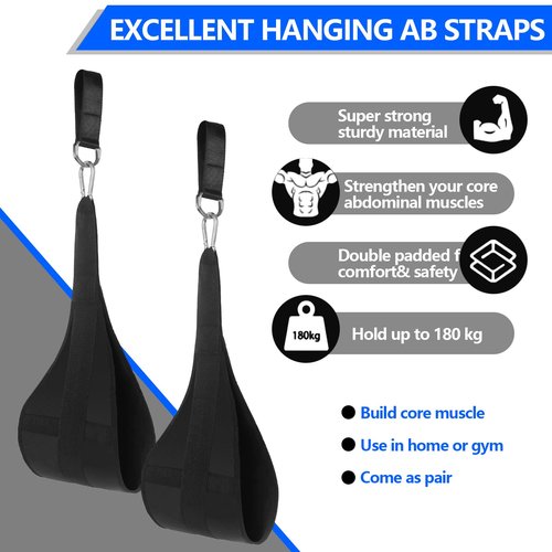 Gym Hanging Ab Sling Straps: Gym Ab Sling Straps for Pull Up Bar Arm Abdominal Training Workout Support Knee and Leg Raises