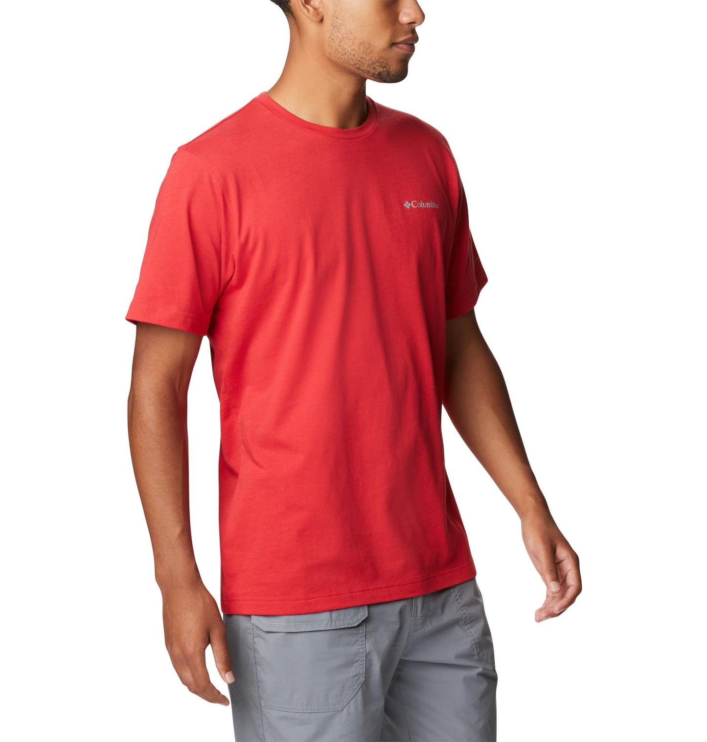 Columbia Mens Thistletown Hills Short Sleeve T-Shirt, Mountain Red, XX-Large
