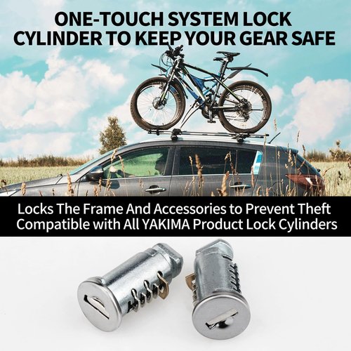 Lock for Yakima, 2 Pack Lock Cores SKS Car Roof Rack System Components Replacement for Yakima