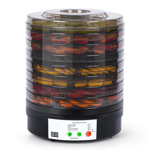 Food Dehydrator Machine, 8 BPA-Free 11.4" Trays Adjustable Temperature Controls Dehydrater for Jerky, Herbs, Fruit, Veggies, Dried Snacks