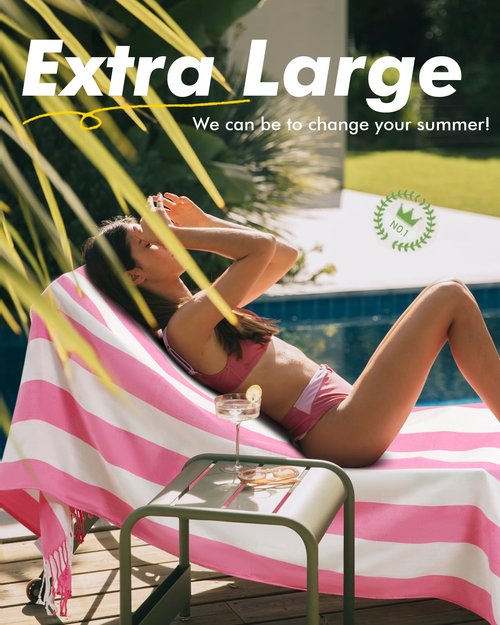 Genovega Oversized Turkish Beach Towels 74"x38" Thin Quick Dry Sand Free Pool Swim Bathing Towel Extra Large Blanket Adult Travel Essentials Accessories Must Haves Summer Vacation Orange-red Striped