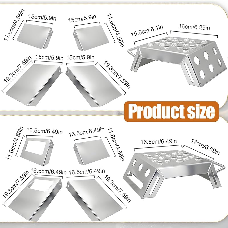 Adjustable 3-9 in Moto Starting Blocks with Silver Finish – Foot Stool for Dirt Bike, Strong Support