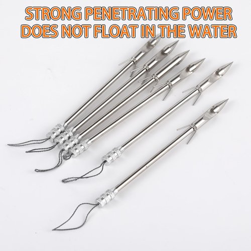BKEBOLTS 20PCS 5.6" Slingshot Fishing Darts Arrows Stainless Steel Fishing Slingshots Reel Dart for Adults Hunting Shooting Fishing Slingshot