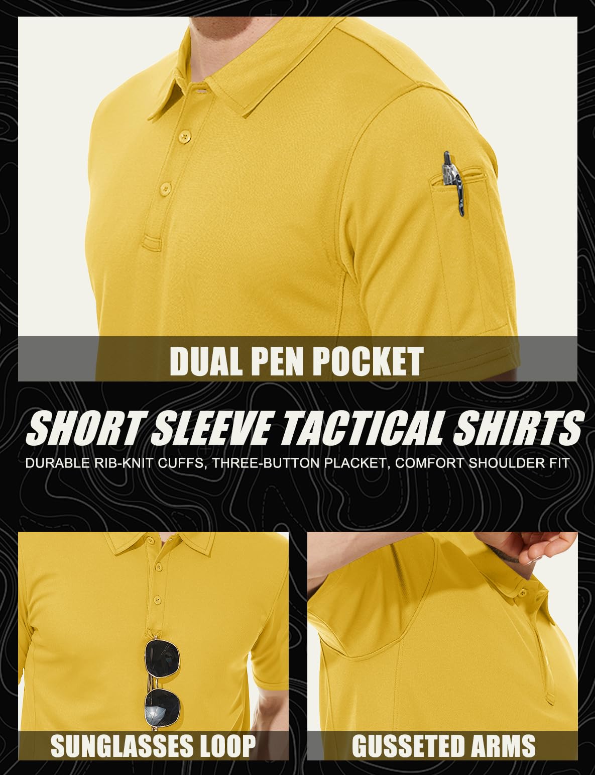 T Shirts for Men Polo Shirts Golf Shirts Fishing Shirts Tactical Polo Short Sleeve Casual Shirt Mens Summer Shirts Army Shirts Workout T-Shirt Mens