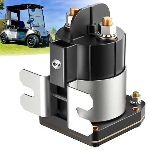 EXOEMTS Heavy Duty 48V Golf Cart Solenoid for Yamaha Drive G22/G29 Electric 2007-up Models, 4 Terminal G29 Golf Cart Solenoid Relay Assy Replacement OEM# JU6-H1950-00 JU6-H1950-00-00 JU6H19500000