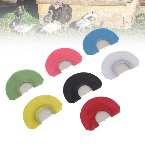 Drfeify Turkey Reed Simulated Sound Mouth Call, Animal Lure Constructed with Iron, Cloth, and Plastic